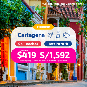 Paquetes a Cartagena