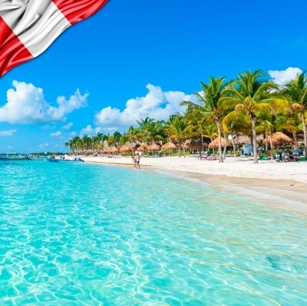 Una playa en cancun