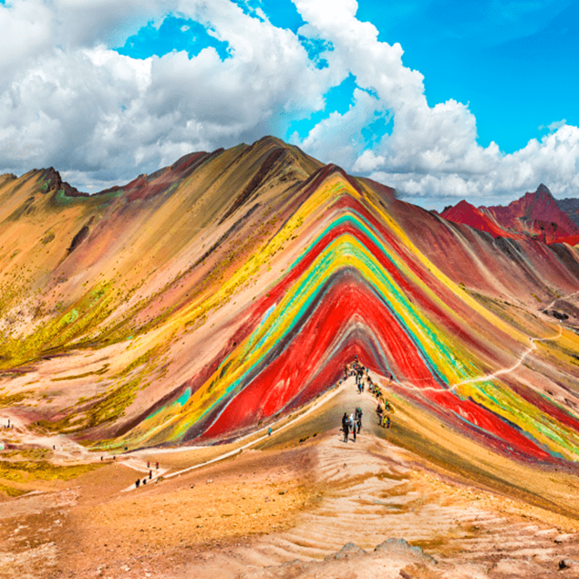 La montaña de siete colores en Cusco