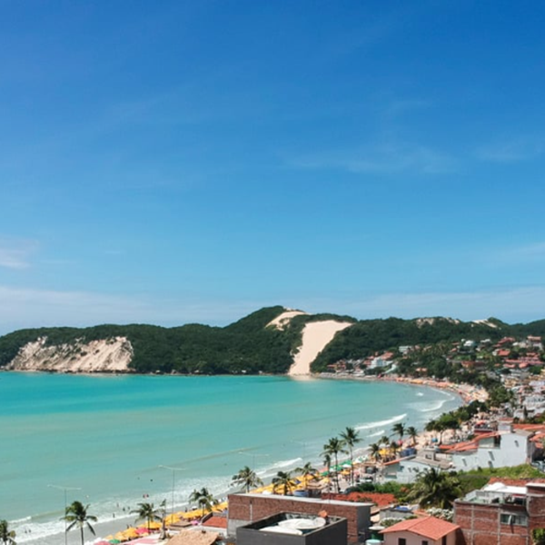 Imagen de una playa en Natal Brasil 