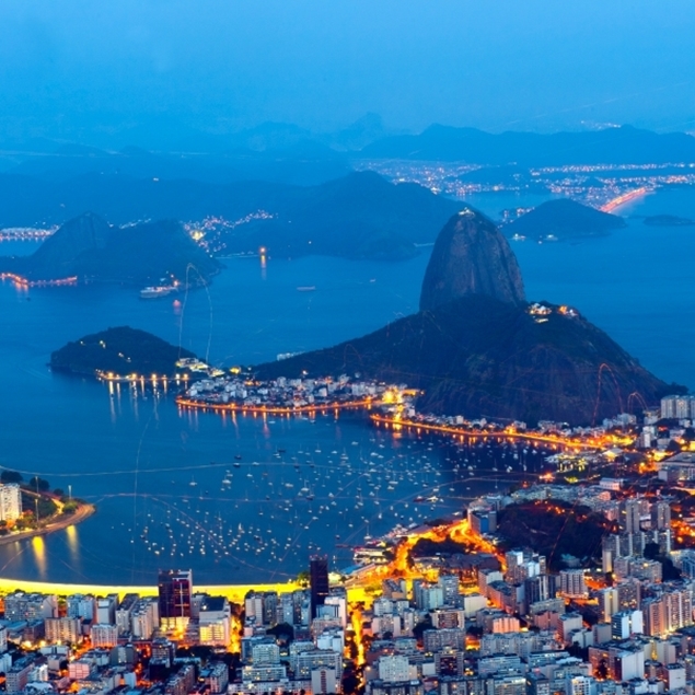 La ciudad de Río de Janeiro desde el aire