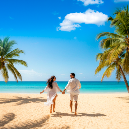 Pareja en Punta Cana.