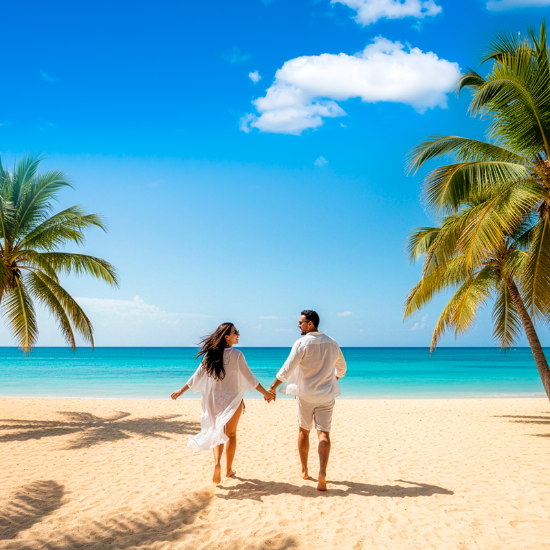 Pareja en Punta Cana.