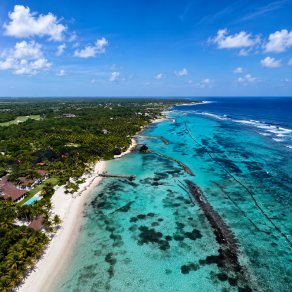 Pareja en Punta Cana.