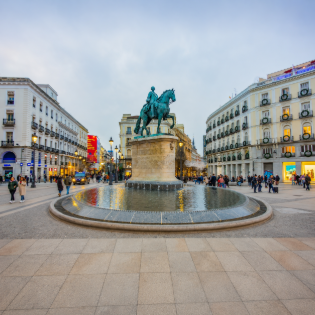 Pareja turista en Europa