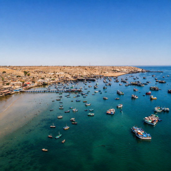 Panorámica de playa en Vichayito