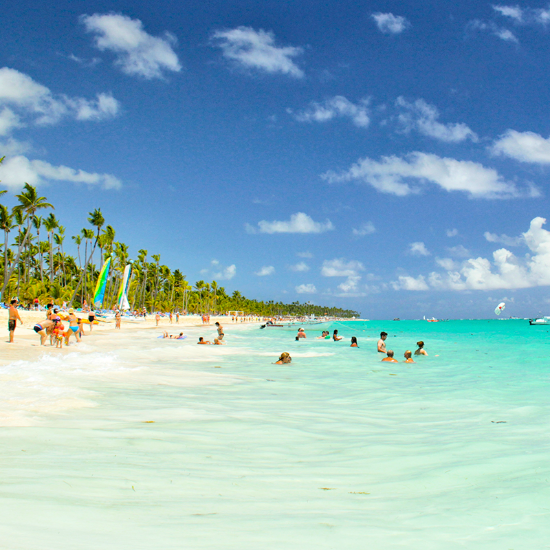 Mar cristalino en Punta Cana