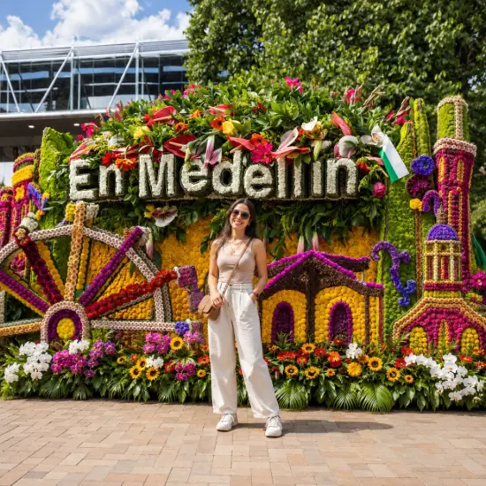 Mujer en Medellín