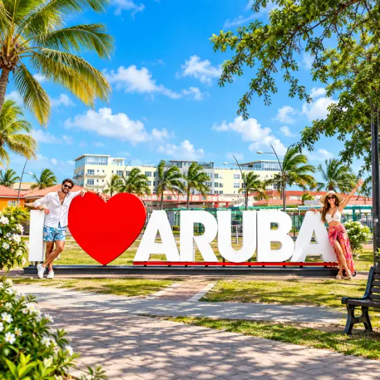 Chica en Aruba